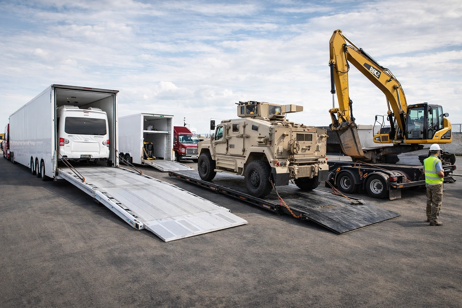 Heavy equipment and military transport