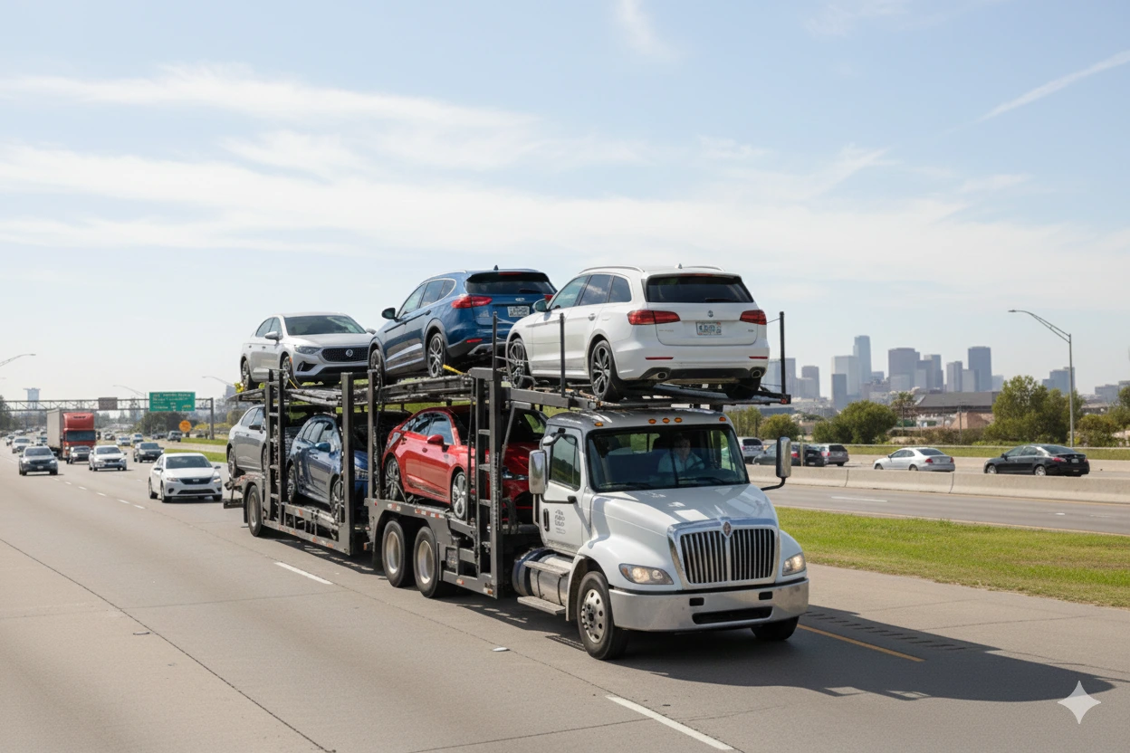 Open auto transport trailer