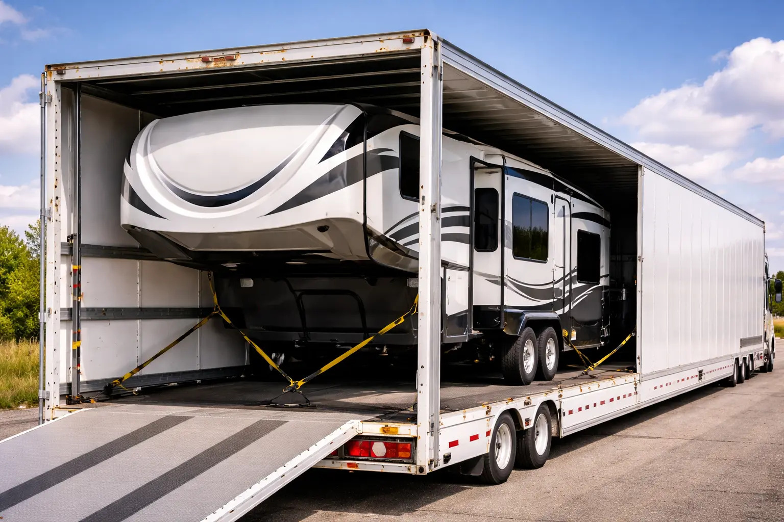 Enclosed RV Transport