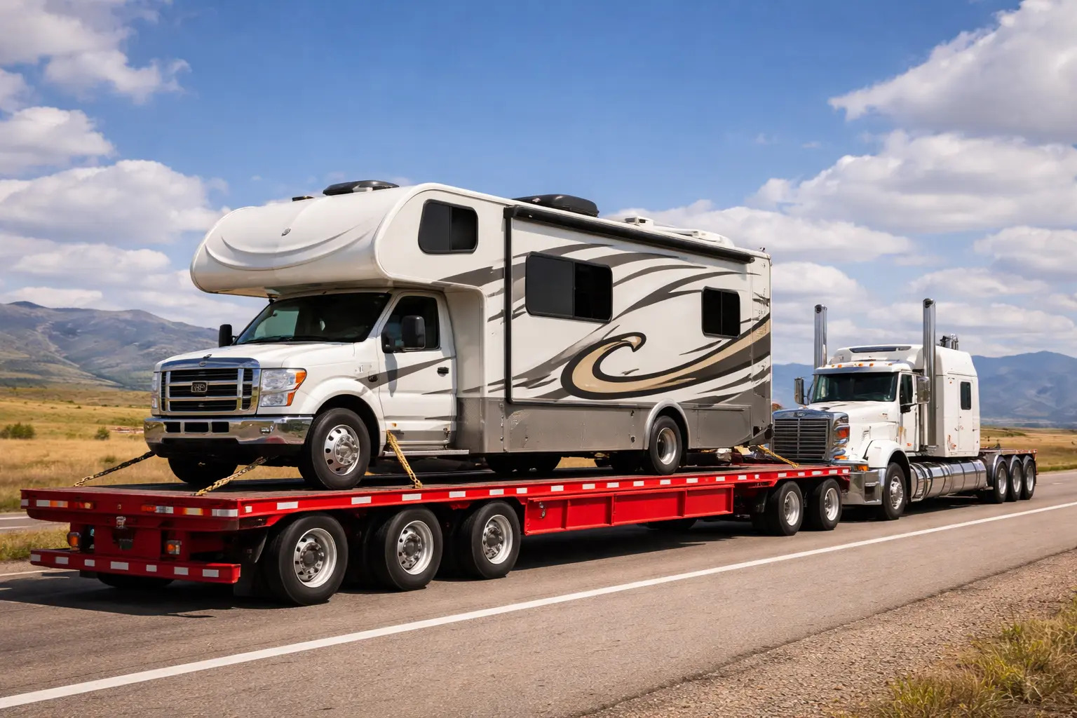 Flatbed RV Transport