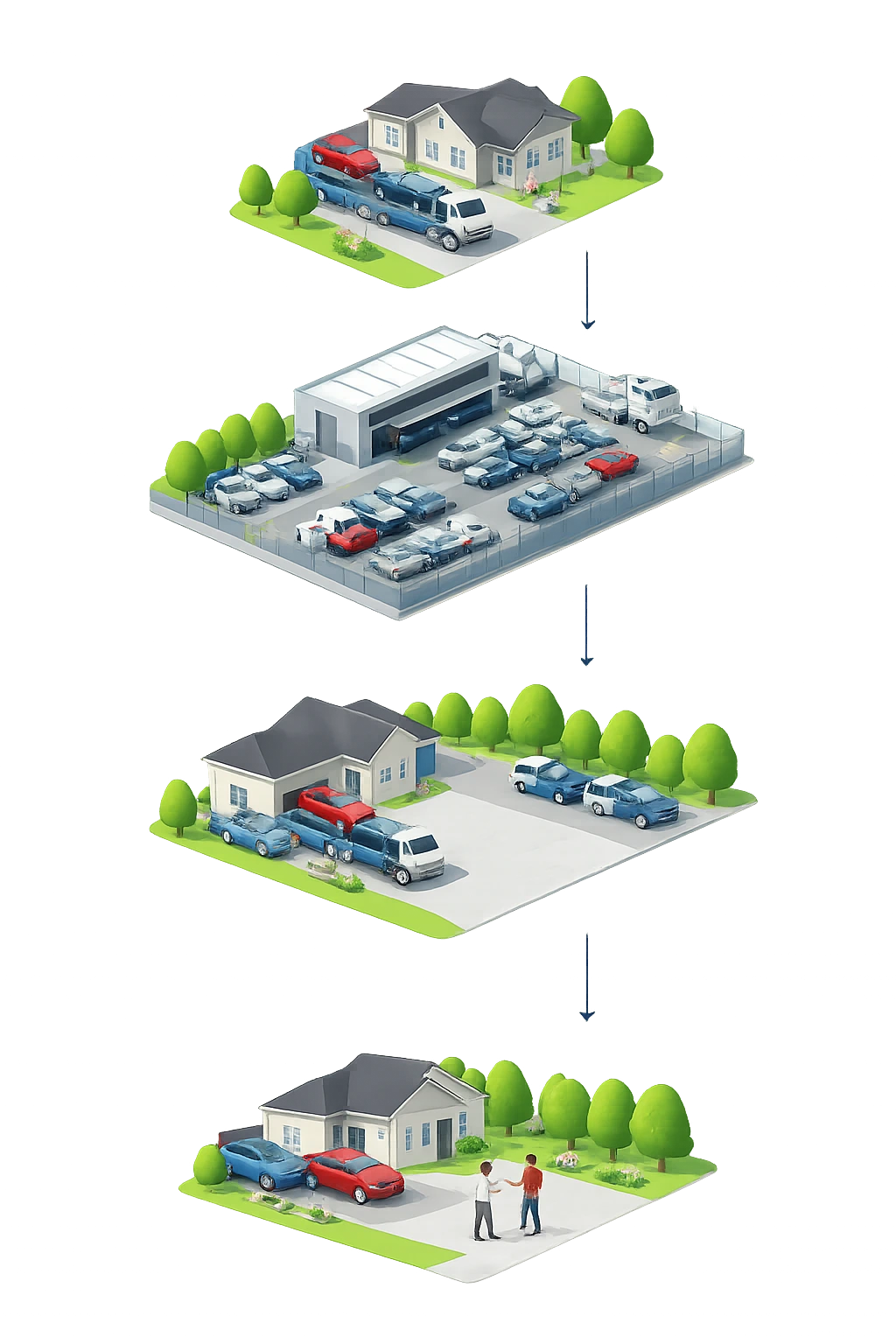Auto transport terminal facility